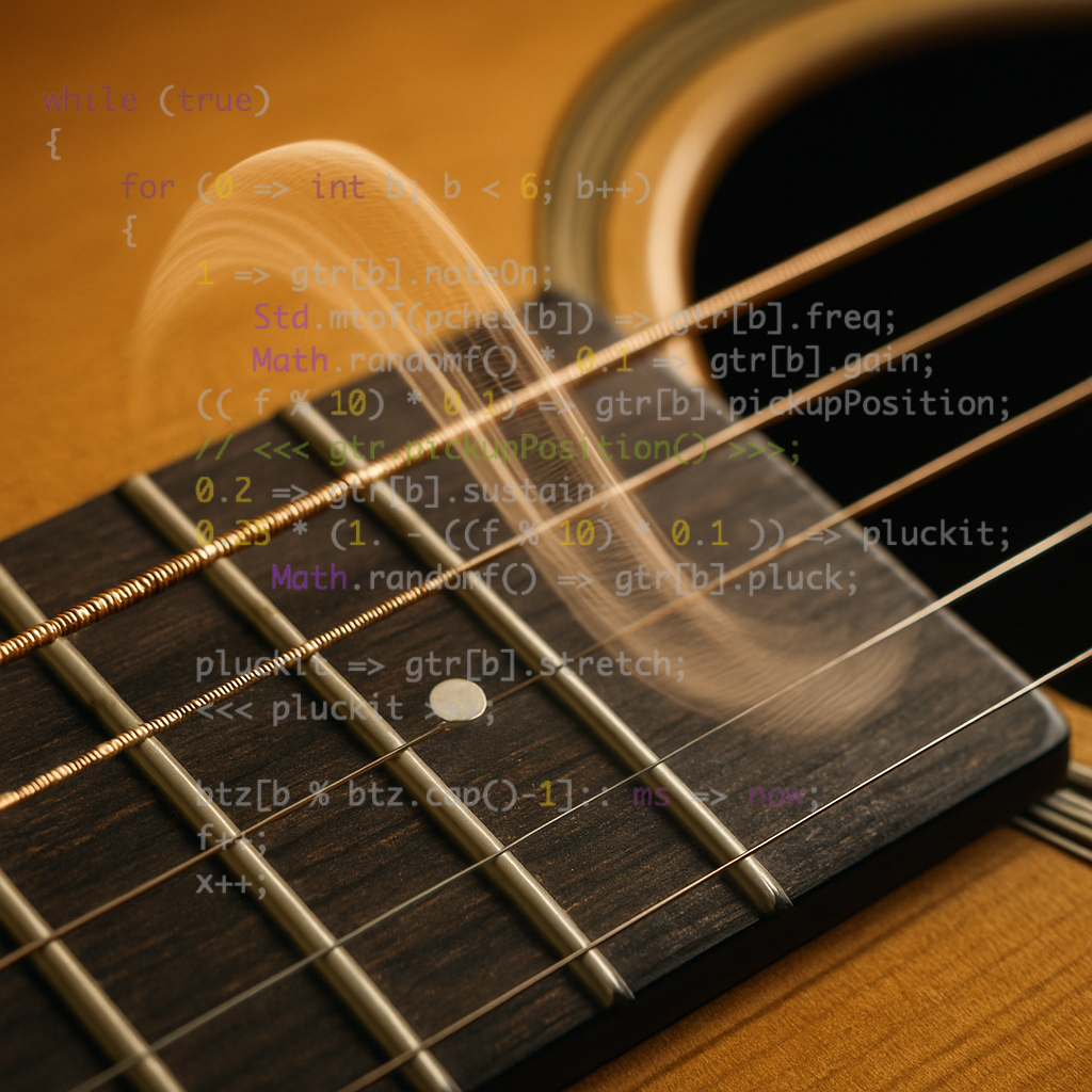 Strumming Bit Strings: Exploring Digital Instrumentality and Liveness in Electroacoustic Music through the Transformation of Guitar Sounds