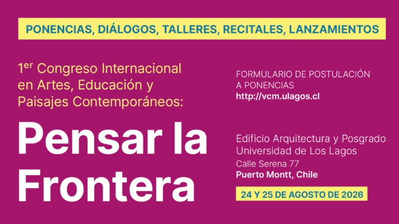 Flyer del congreso Pensar la frontera 2026