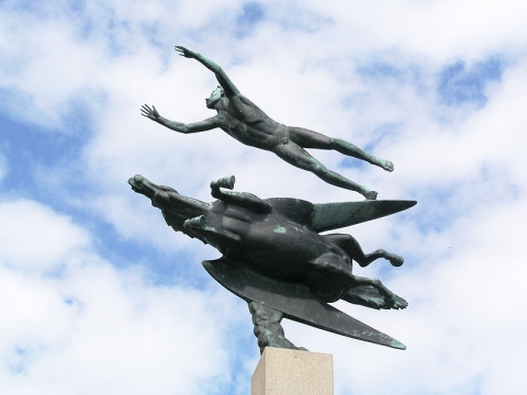 Man and Pegasus by Carl Milles